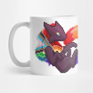 Progress Pride Pixel Heart Melog Mug